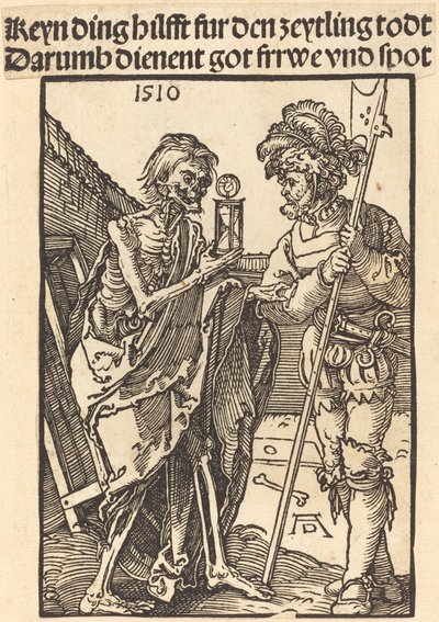 La muerte y el lansquenete de Albrecht Dürer