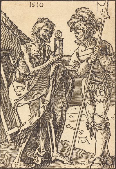 La muerte y el lansquenete, 1510 de Albrecht Dürer