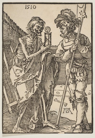 La muerte y el Lansquenet de Albrecht Dürer