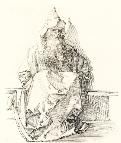 Figura de profeta de Albrecht Dürer