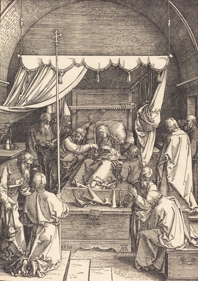 La Muerte de la Virgen, 1510 de Albrecht Dürer
