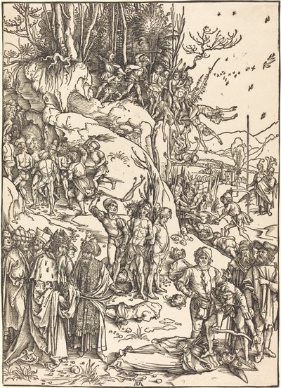 El martirio de los diez mil de Albrecht Dürer