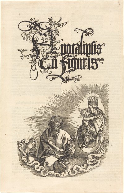 La Virgen apareciendo a San Juan de Albrecht Dürer
