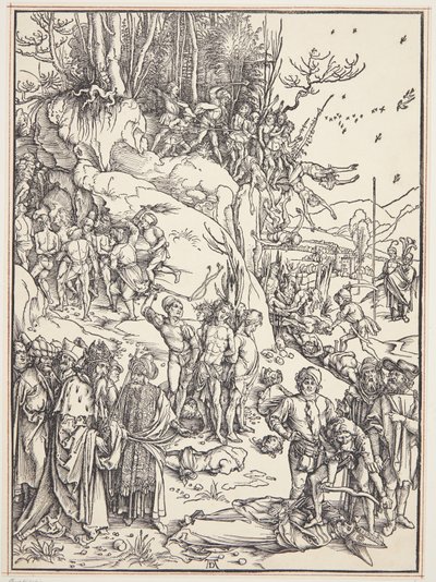 El martirio de los diez mil de Albrecht Dürer