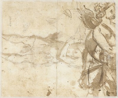 Amor de pie, con arco de Alessandro Casolani (attributed to)