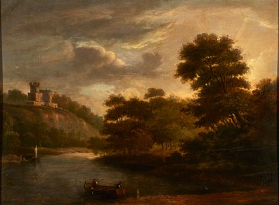 Paisaje fluvial (óleo sobre tabla) de Alexander (follower of) Nasmyth