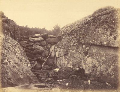 Hogar de un Francotirador Rebelde, Gettysburg de Alexander Gardner