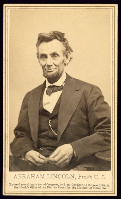 Retrato de Lincoln por Alexander Gardner de Alexander Gardner