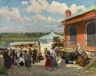 Vista de Plyos, 1918 de Alexander Vladimirovich Makovsky