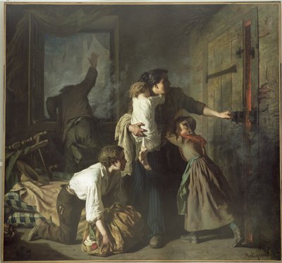 El incendio, 1850 de Alexandre Antigna