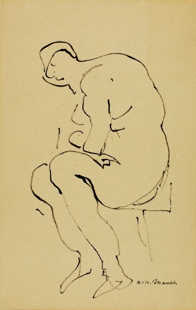 Desnudo sentado de Alfred H. Maurer