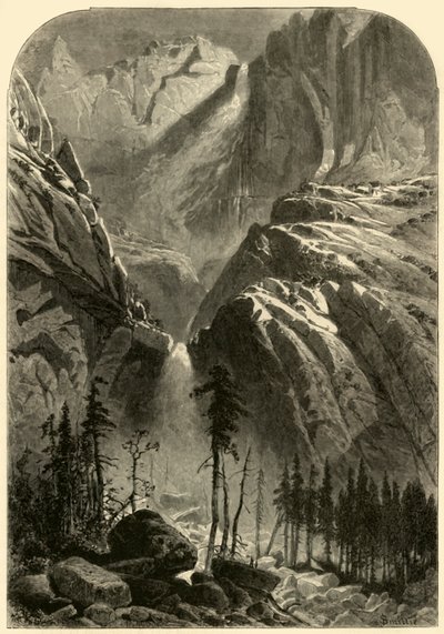 Cascada de Yosemite, 1872 de Alfred Harral