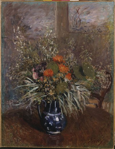 Un Ramo de Flores de Alfred Sisley