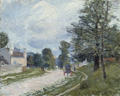 Una curva en el camino, 1873 de Alfred Sisley