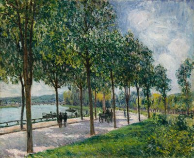 Alameda de castaños, 1878 de Alfred Sisley