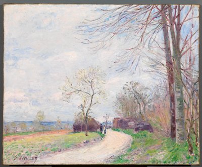 Le Chemin des Buttes (au Printemps) de Alfred Sisley