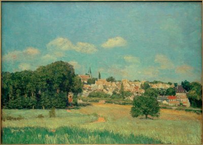 Vista de Marly-le-Roi, efecto de sol de Alfred Sisley