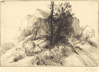 Granja en invierno de Alphonse Legros