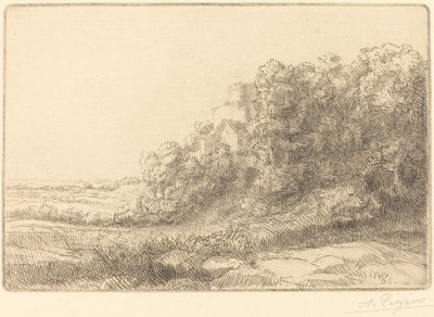 Viejo castillo (Un vieux chateau) de Alphonse Legros