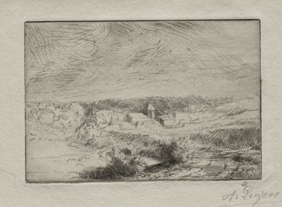 Pueblo de Wimille, cerca de Boulogne de Alphonse Legros