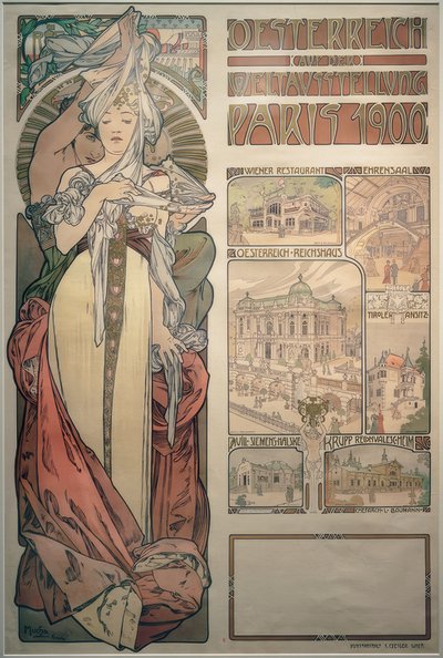 Austria en la Exposición Universal de París 1900 de Alphonse Mucha