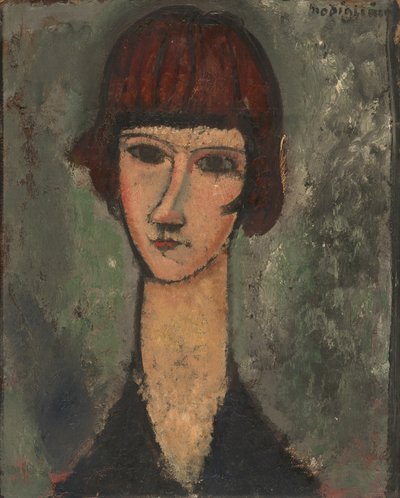 Retrato de una mujer, c. 1917-1919 de Amedeo Modigliani