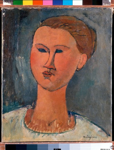 Cabeza de Joven Dama de Amedeo Modigliani