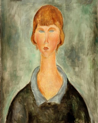 Retrato de una joven mujer de Amedeo Modigliani