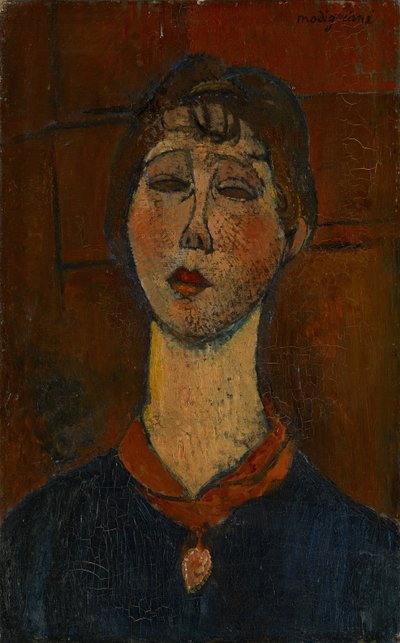 Retrato de Madame Dorival, c.1916 de Amedeo Modigliani