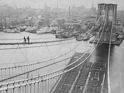 Puente de Brooklyn, 1883 de American Photographer