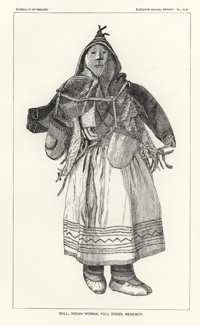 Muñeca, mujer india, vestido completo, Nenenot de American School