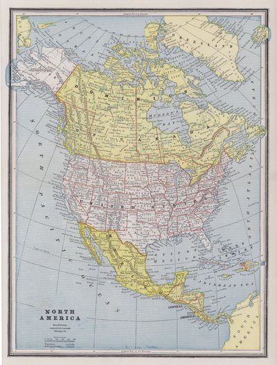 Mapa de América del Norte de American School