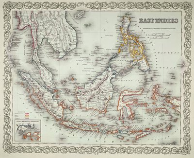 Mapa de las Indias Orientales de American School