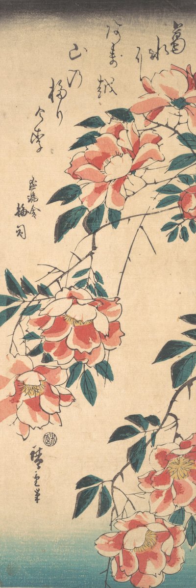 Rosas, ca. 1843 de Ando Hiroshige