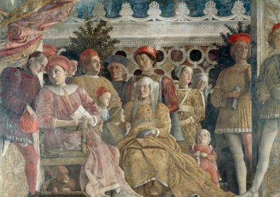 Muro de la Corte, la escena central de Andrea Mantegna