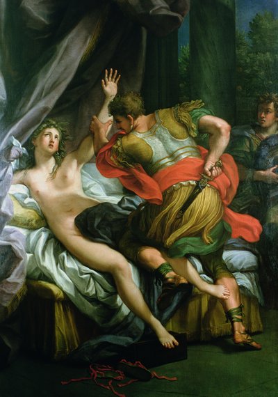 Tarquinio y Lucrecia (óleo sobre lienzo) de Andrea Procaccini