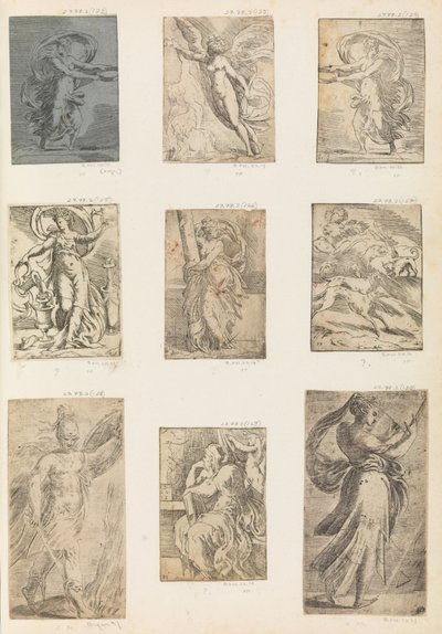 Marte y otras figuras mitológicas, ca. 1536-38 de Andrea Schiavone