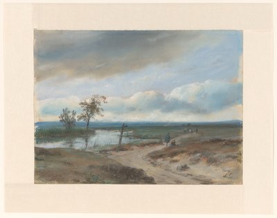 Fenlands de Andreas Schelfhout (signed by artist)