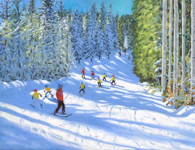 Lección de esquí, Samoens, Francia, 2020 de Andrew Macara