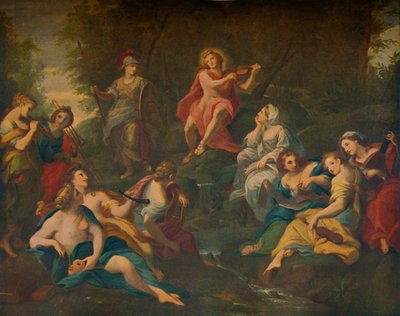 Apolo y las Musas, 1772 de Angelica Kauffmann