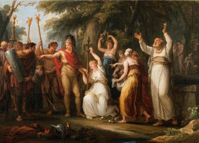 Thusnelda Coronando a Hermann, 1785 de Angelica Kauffmann