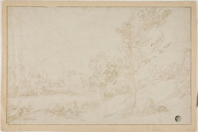 Paisaje con Orilla de Río de Annibale Carracci