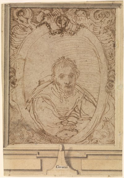 Autorretrato, 1580s de Annibale Carracci