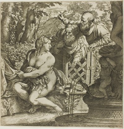 Susana y los ancianos de Annibale Carracci