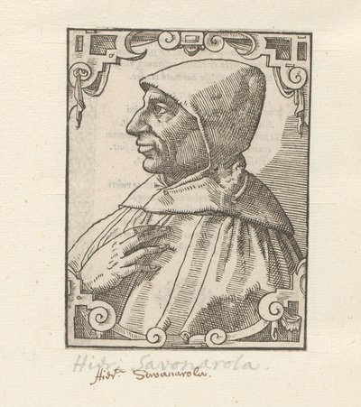 Portret de Girolamo Savonarola de Anonymous