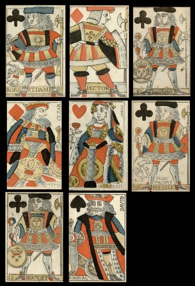 Cartas de juego con figuras históricas de Anonymous Anonymous