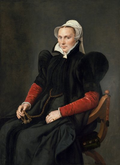 Retrato de mujer sentada de Anthonis Mor