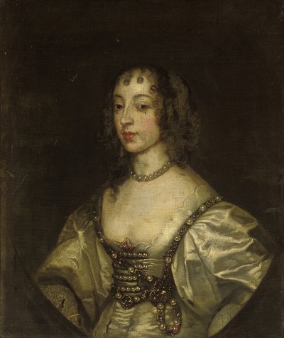 Retrato de la Reina Henrietta Maria de Anthony van Dyck