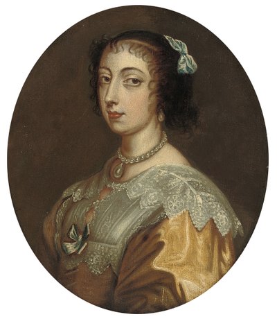 Retrato de la reina Henrietta Maria de Anthony van Dyck