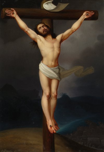 Cristo en la cruz de Anton Depauly